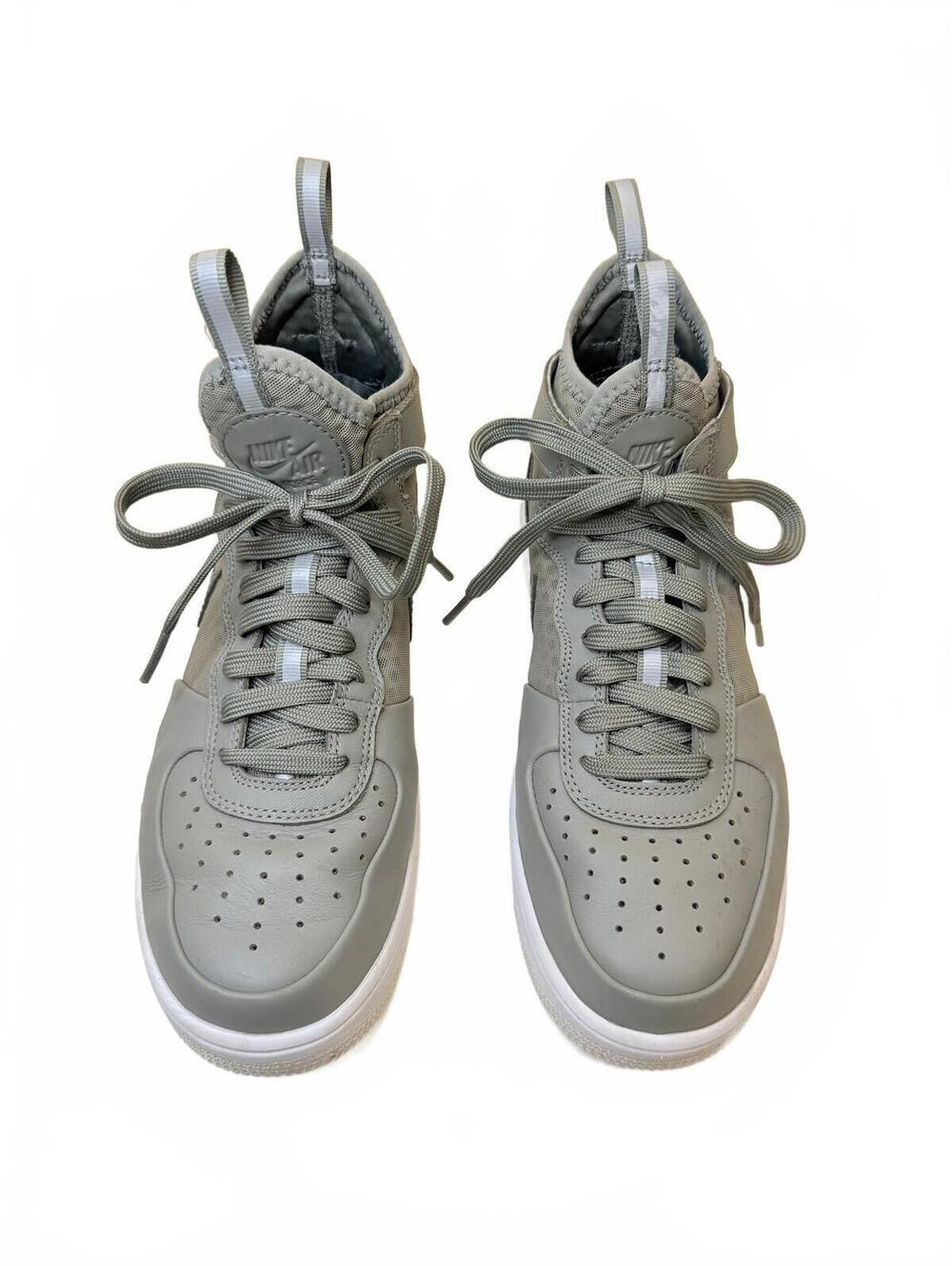 Nike Air Force 1 Ultraforce Mid Cool Grey White Sneaker Boot Size 7.5